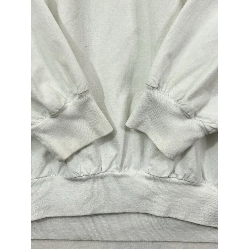 Vintage 90s L Wilson Burnaby Centennial White Button Pullover Long Sleeve Shirt